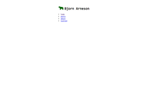 Desktop Screenshot of bjornarneson.com